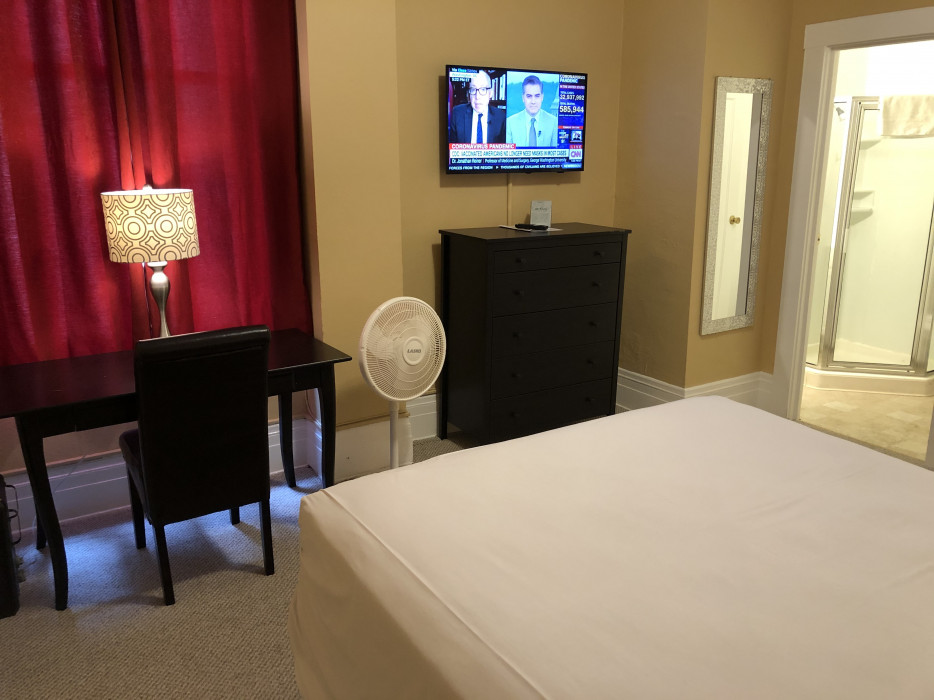 In-room Amenities (flatscreen Tv, Desk, Fan)